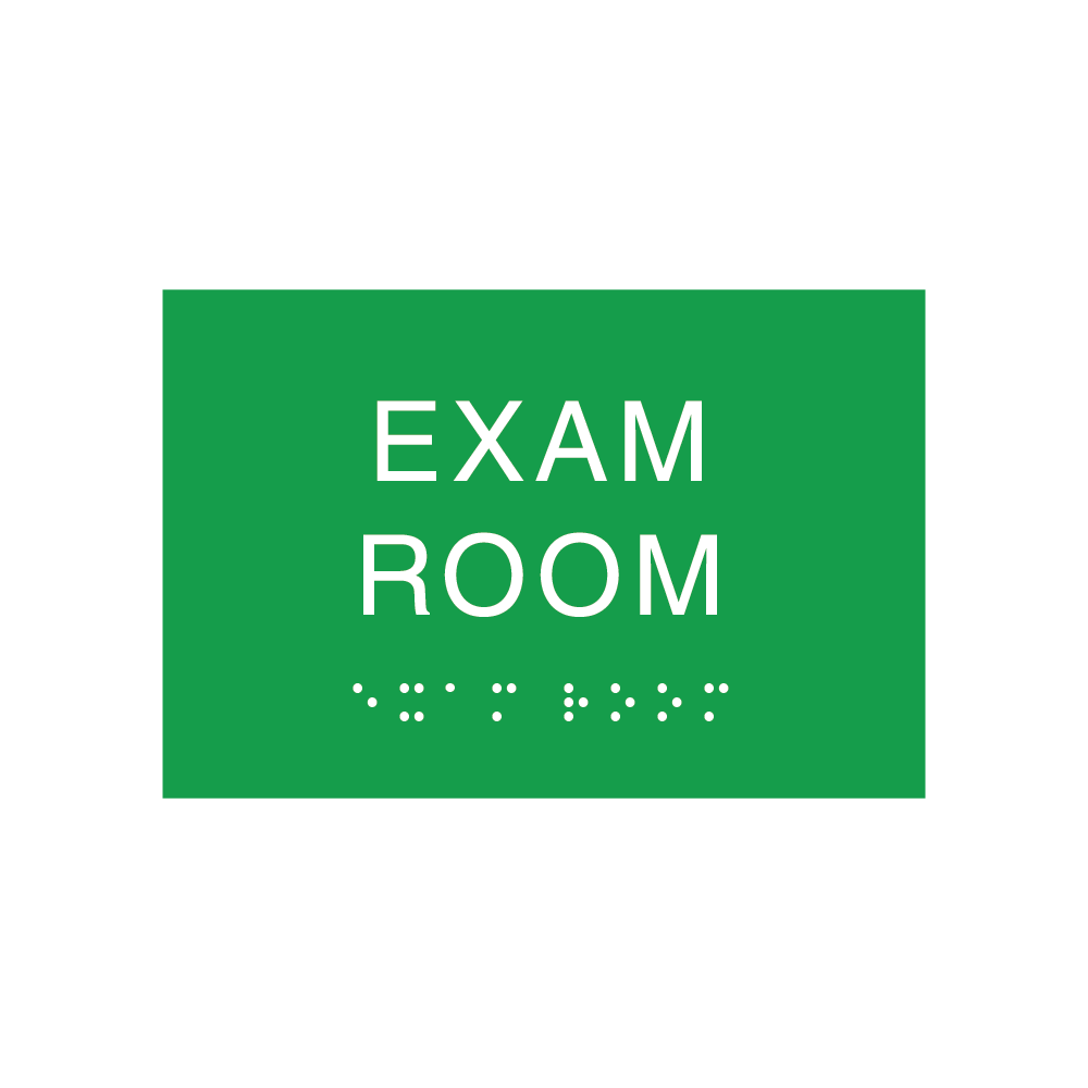 Exam Room Green ADA Signs Printing