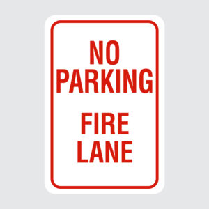 no parking fire lane premade sign