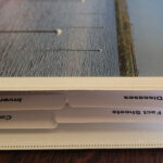 tabs separating printed sections